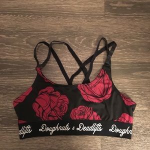 Doughnuts & Deadlifts Rose Perform Bra